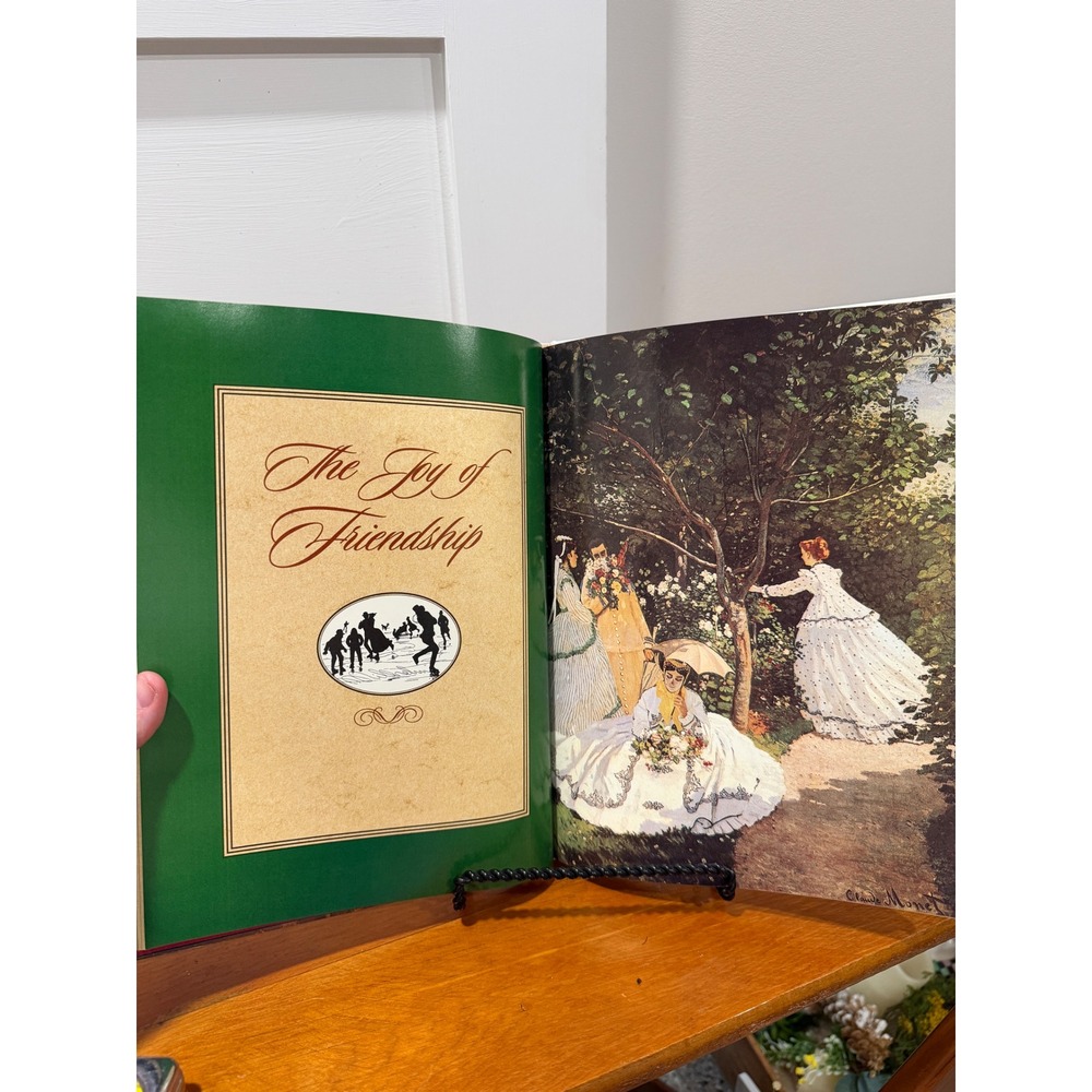 The Gift of Friendship Ideals Hardcover Book Poetry Art Claude Monet 0824940709